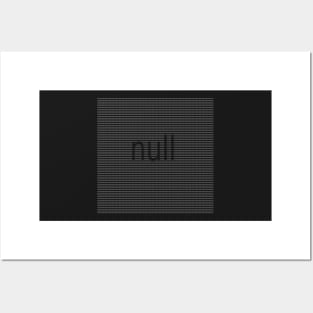 null Posters and Art